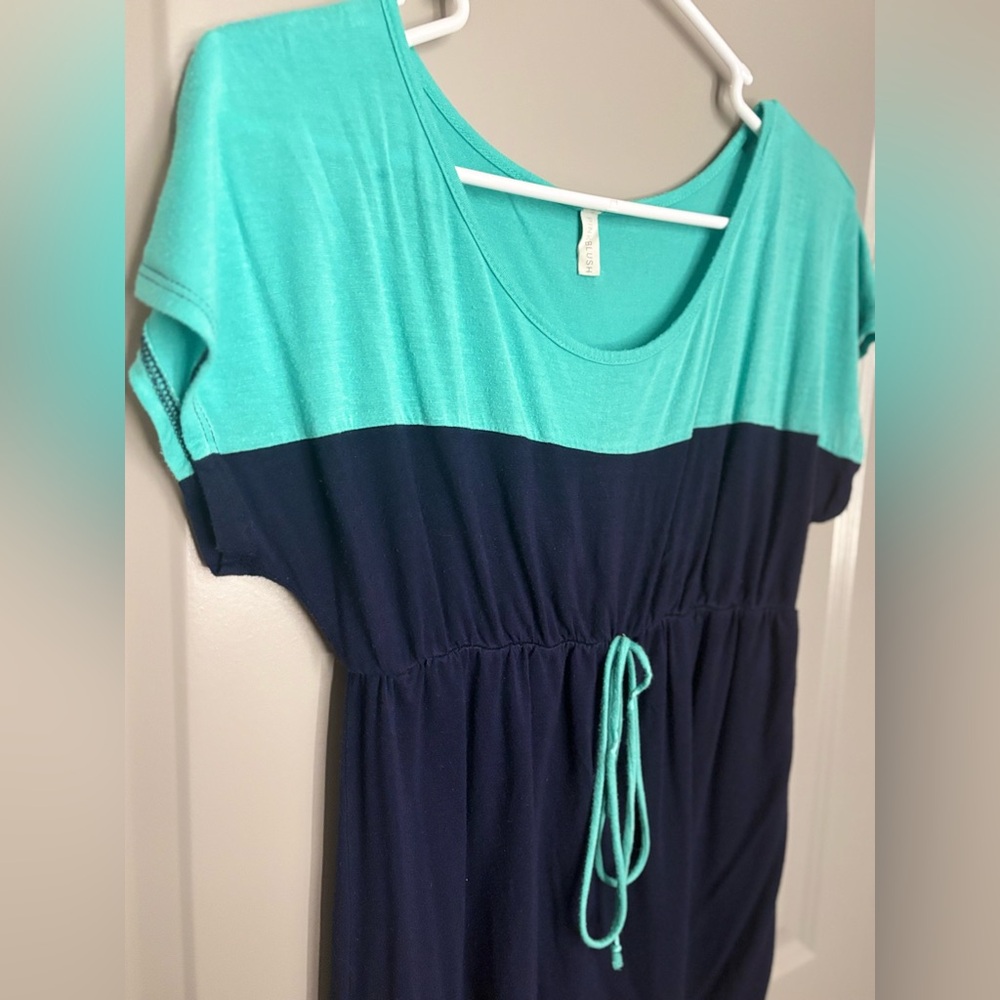 Pinkblush Turquoise Maternity Top